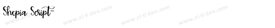 Shepia Script字体转换